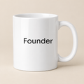 Founder Mug in white