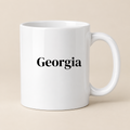 Georgia Mug in white