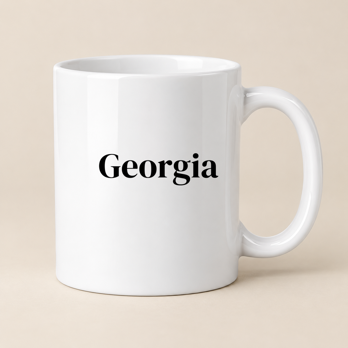 Georgia Mug in white