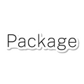 Package die-cut sticker