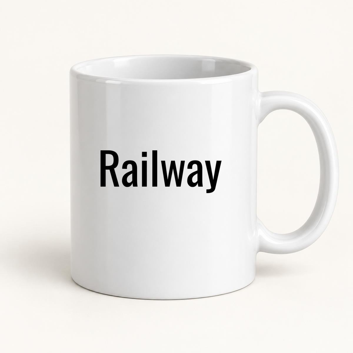 Railway Mug in white
