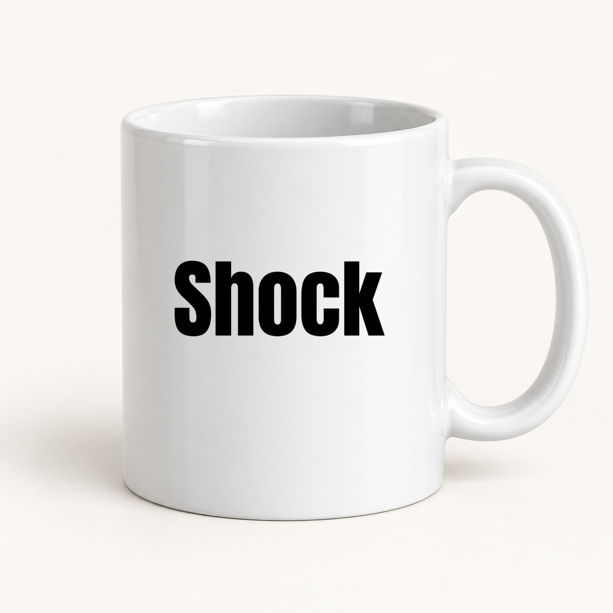 Shock Mug in white