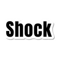 Shock die-cut sticker