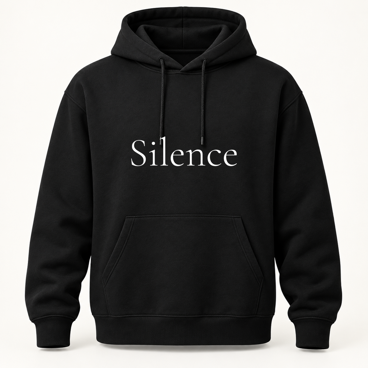 Silence Hoodie in black