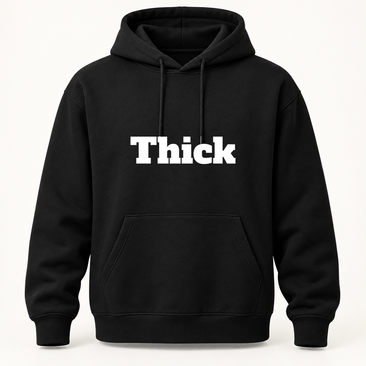 Thick Hoodie in black