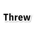 Threw die-cut sticker
