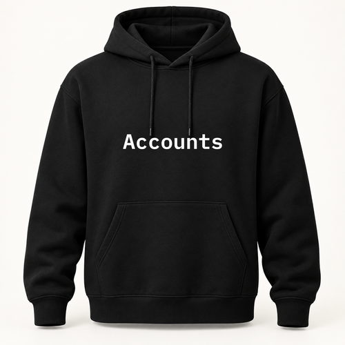 Accounts Hoodie in black