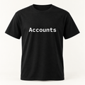 Accounts T-Shirt in black