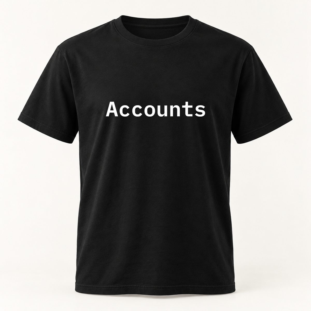 Accounts T-Shirt in black
