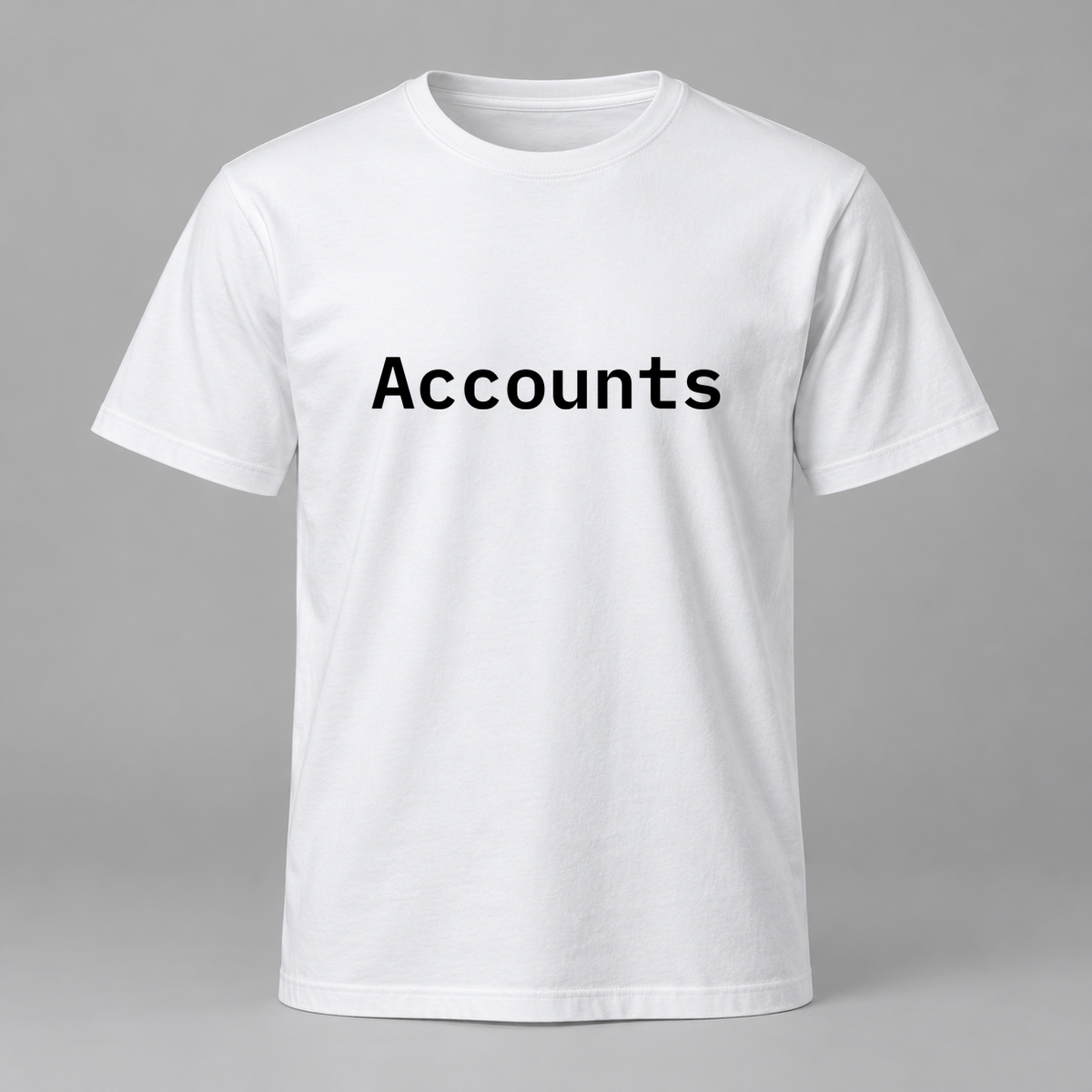 Accounts T-Shirt in white