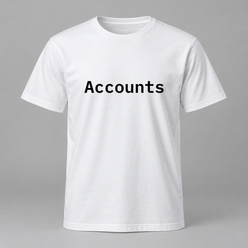 Accounts T-Shirt in white