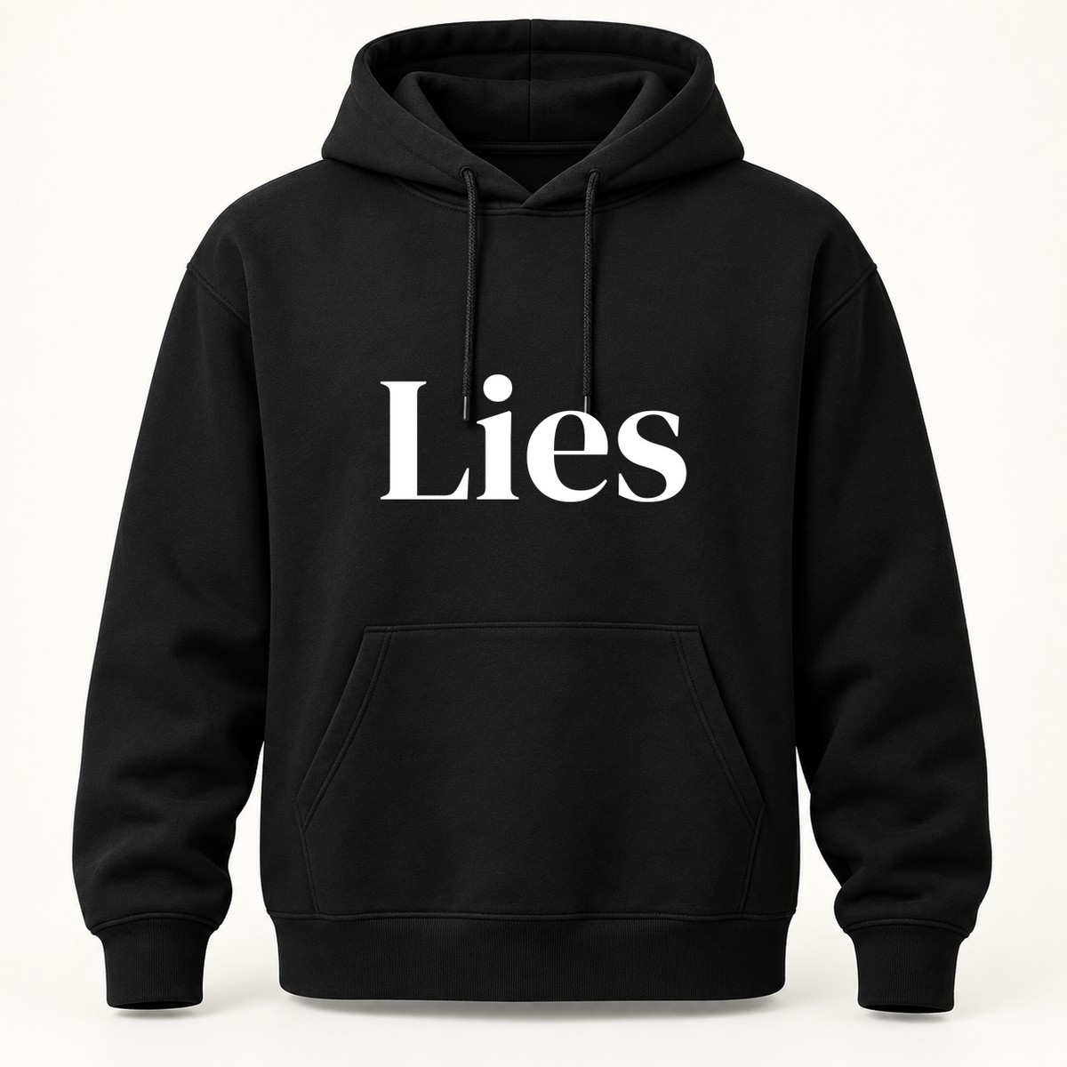 Lies Hoodie in black
