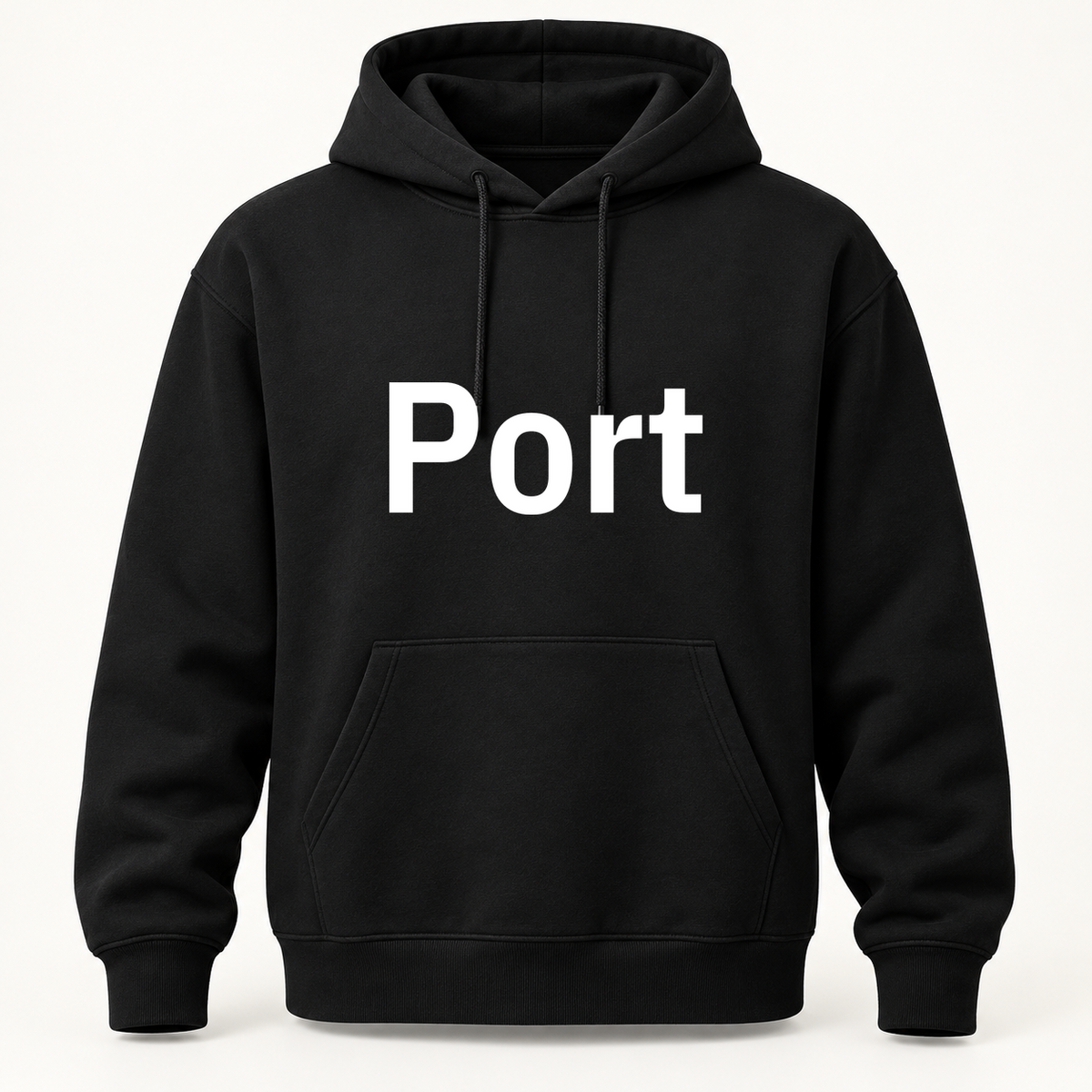 Port Hoodie in black