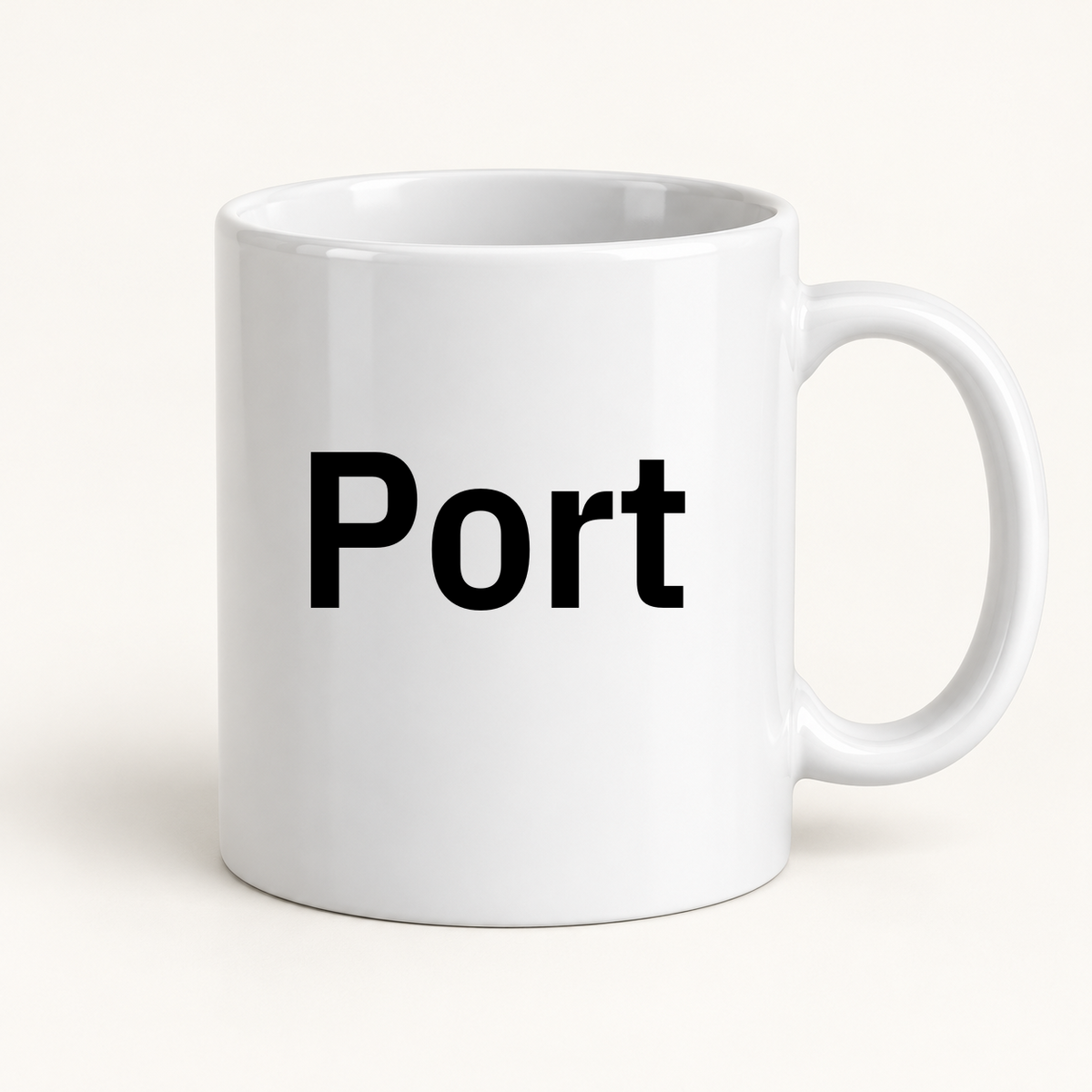 Port Mug in white