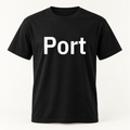 Port T-Shirt in black