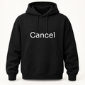 Cancel Hoodie in black