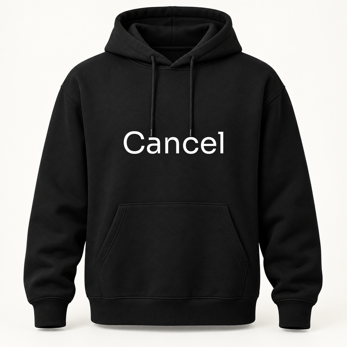 Cancel Hoodie in black
