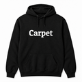 Carpet Hoodie in black