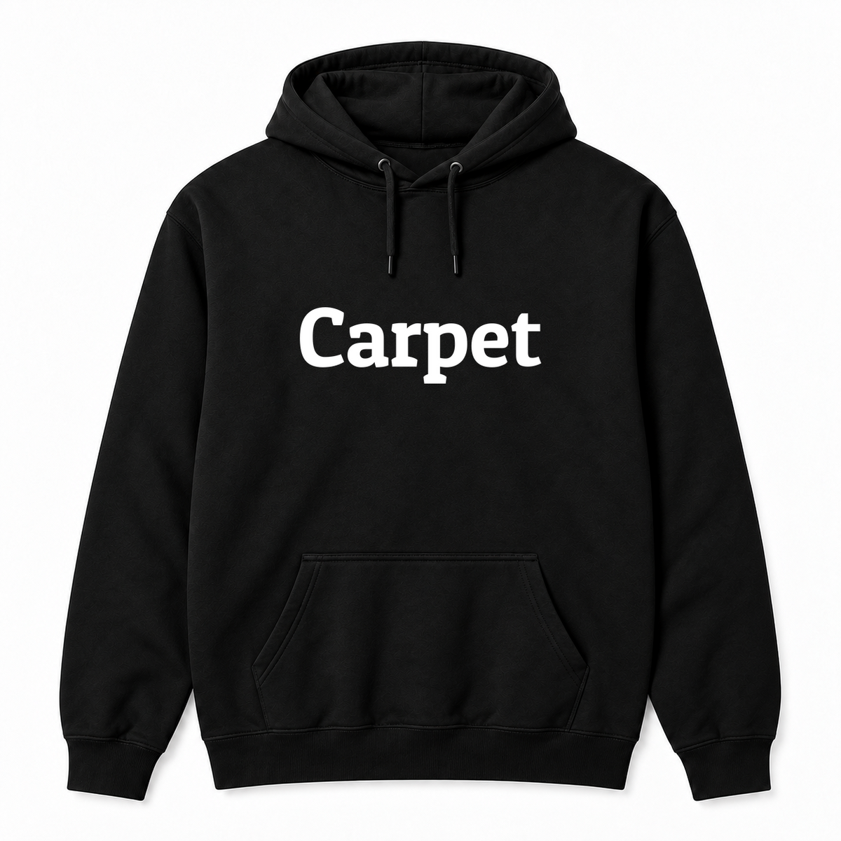 Carpet Hoodie in black