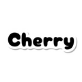 Cherry die-cut sticker