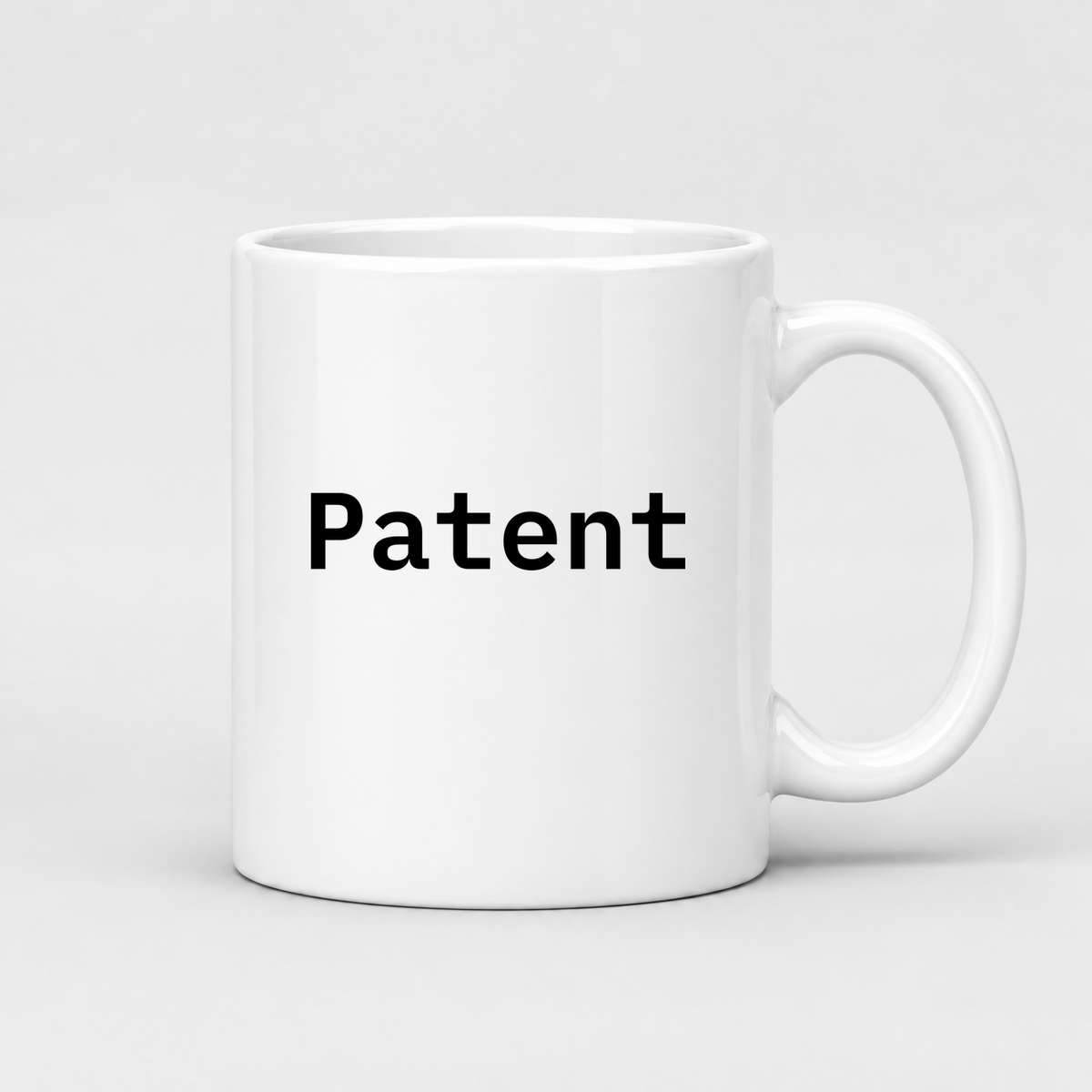Patent Mug in white
