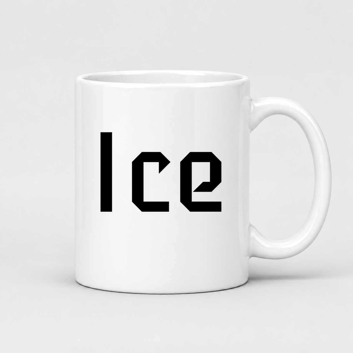 Ice Mug in white