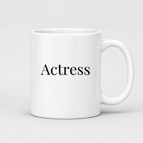Actress Mug in white