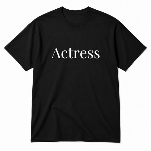 Actress T-Shirt in black