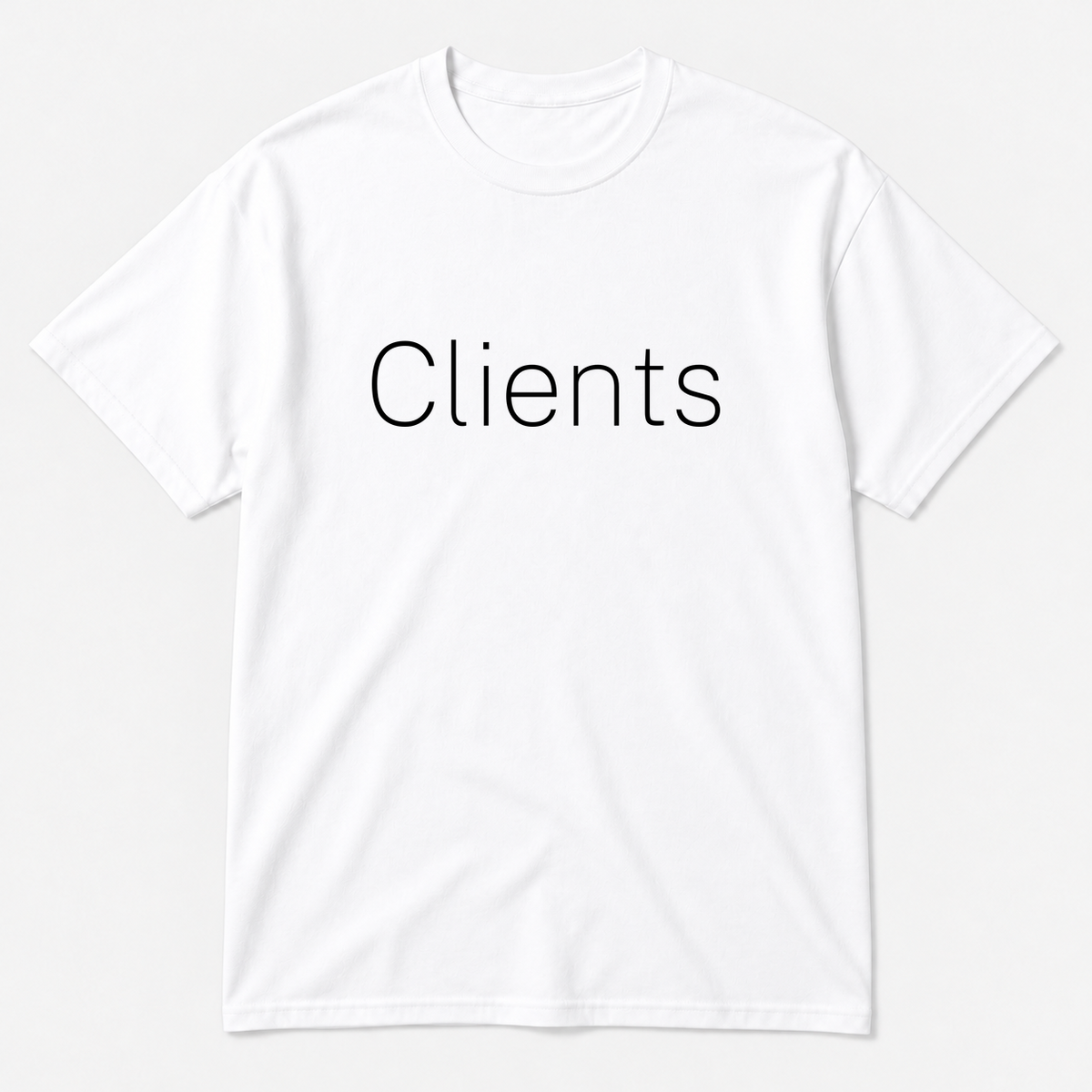 Clients T-Shirt in white