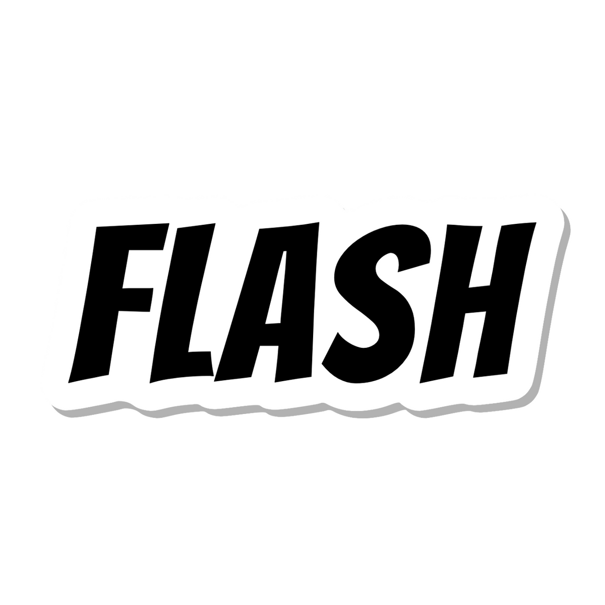 Flash die-cut sticker