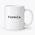 Formula Mug in white