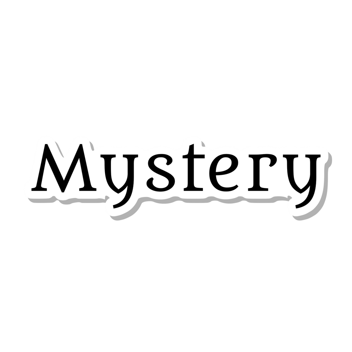 Mystery die-cut sticker