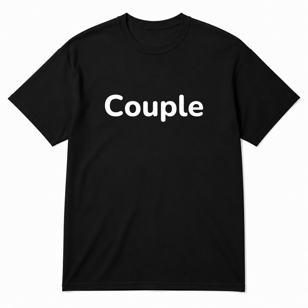 Couple T-Shirt in black