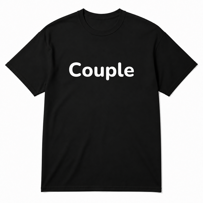 Couple T-Shirt in black