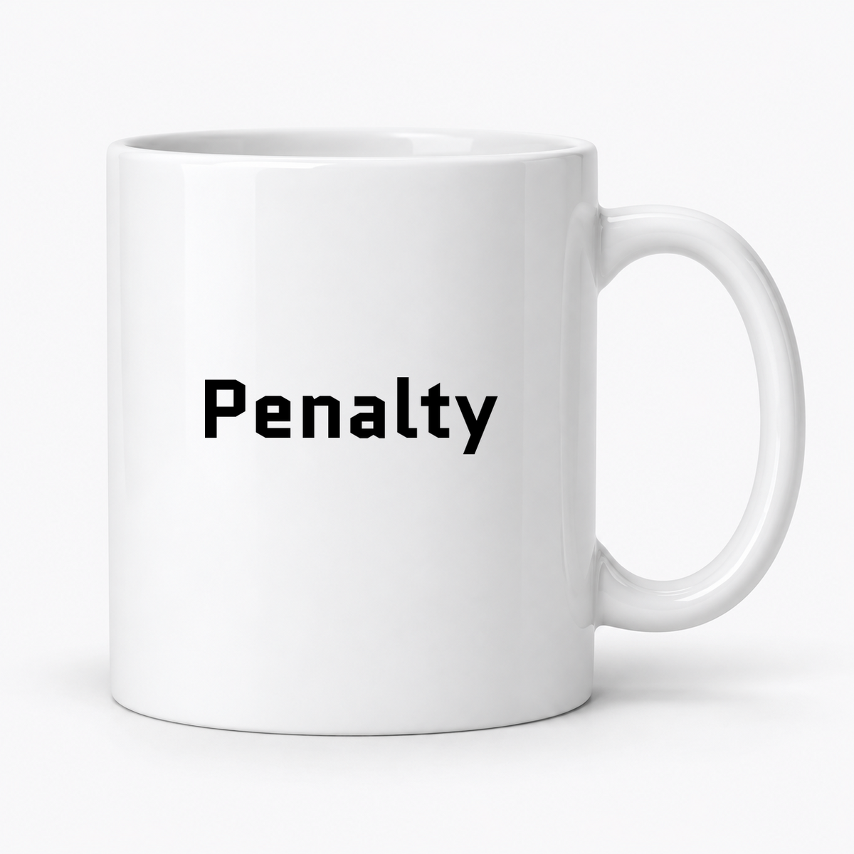 Penalty Mug in white