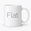 Flat Mug in white