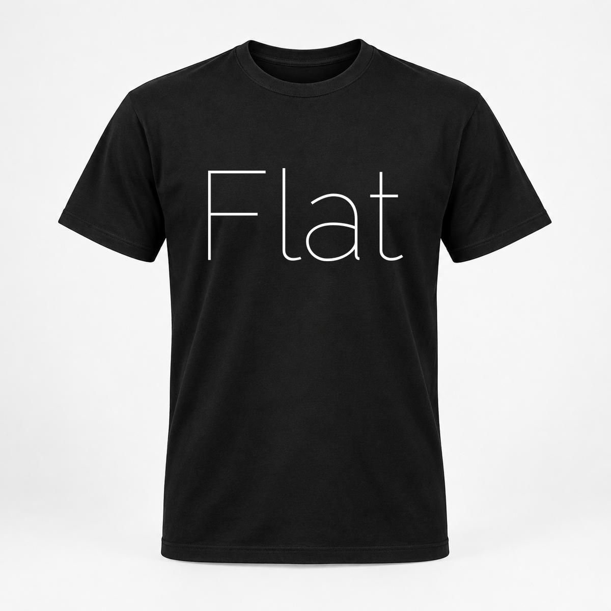 Flat T-Shirt in black