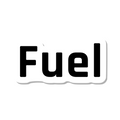 Fuel die-cut sticker