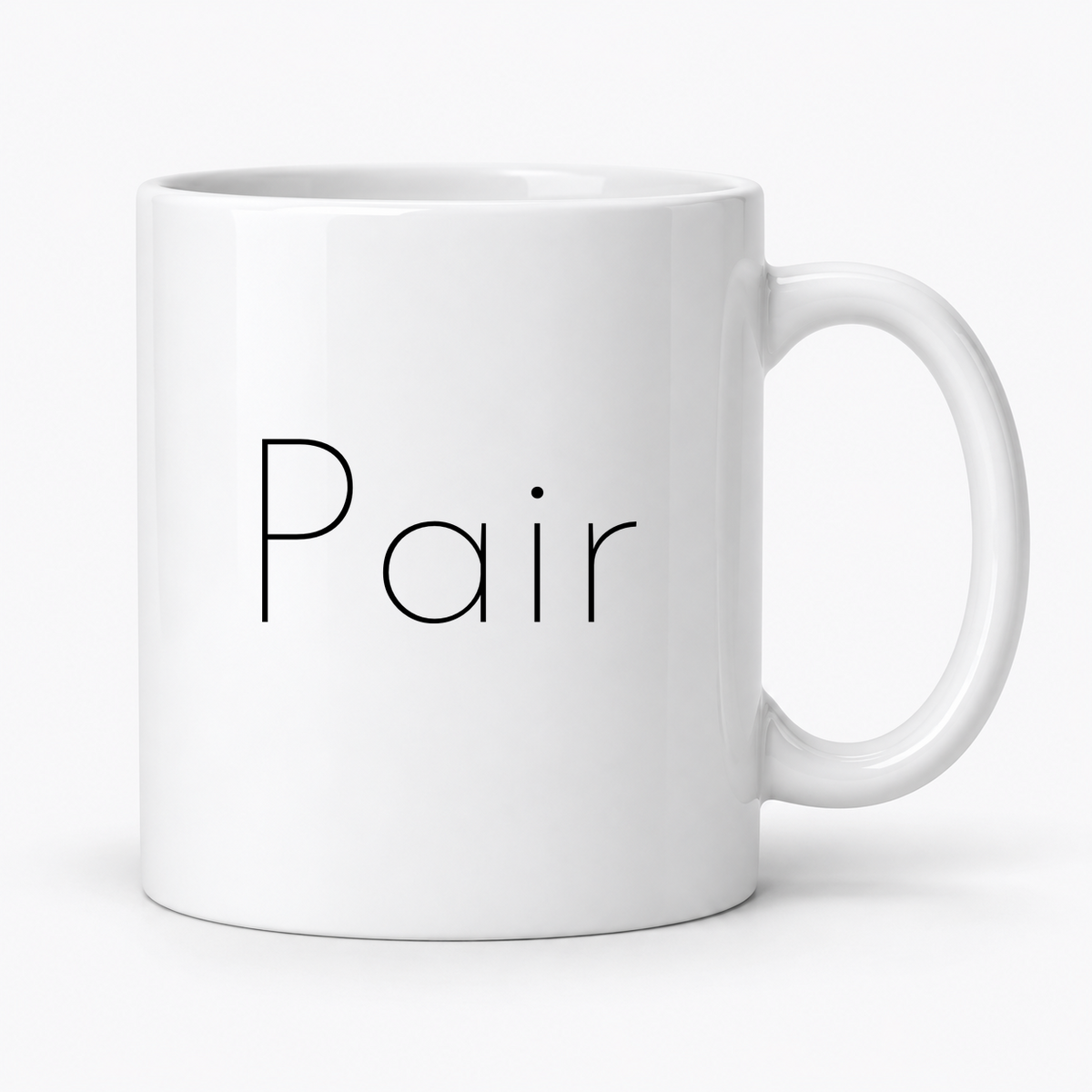 Pair Mug in white