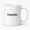 Transfer Mug in white