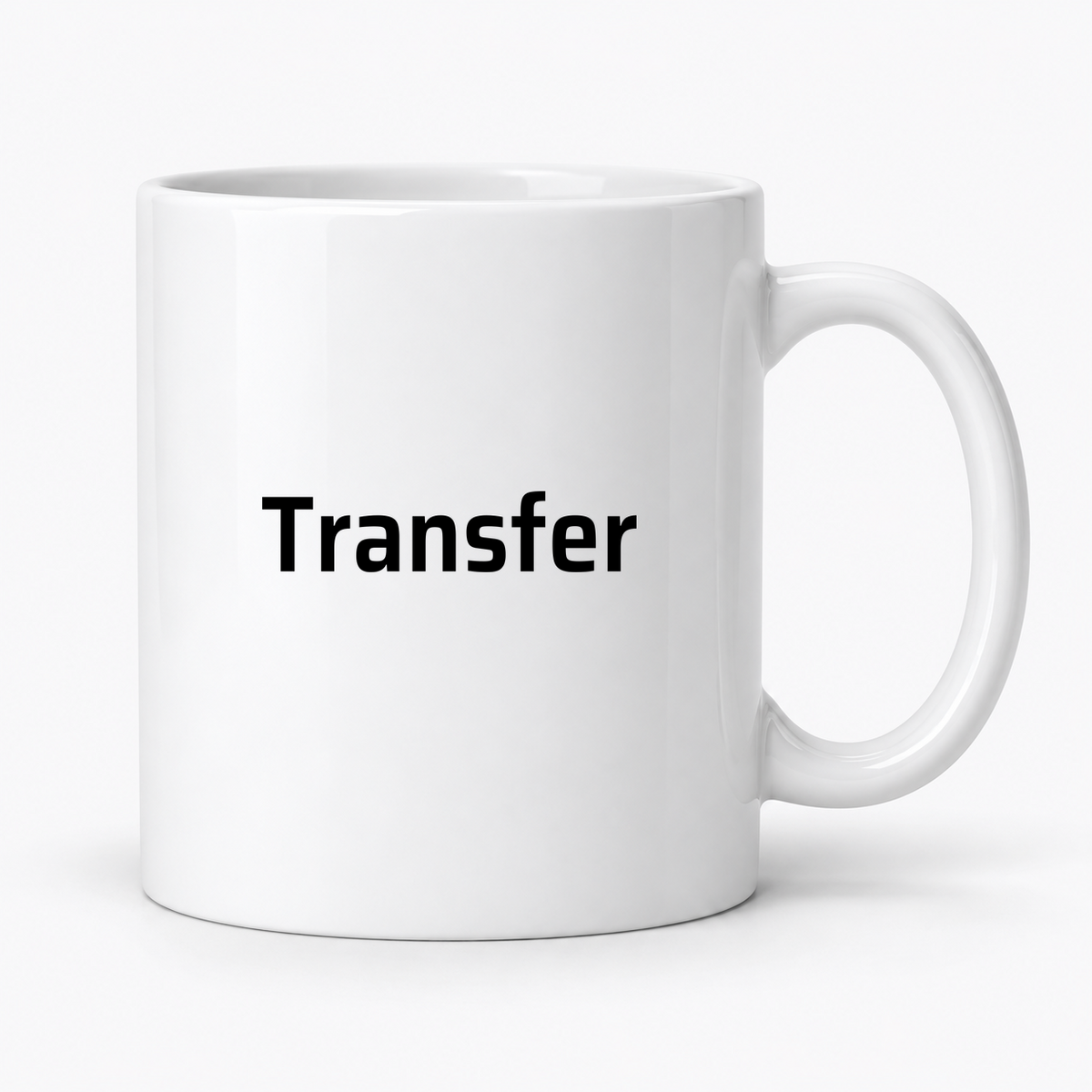Transfer Mug in white