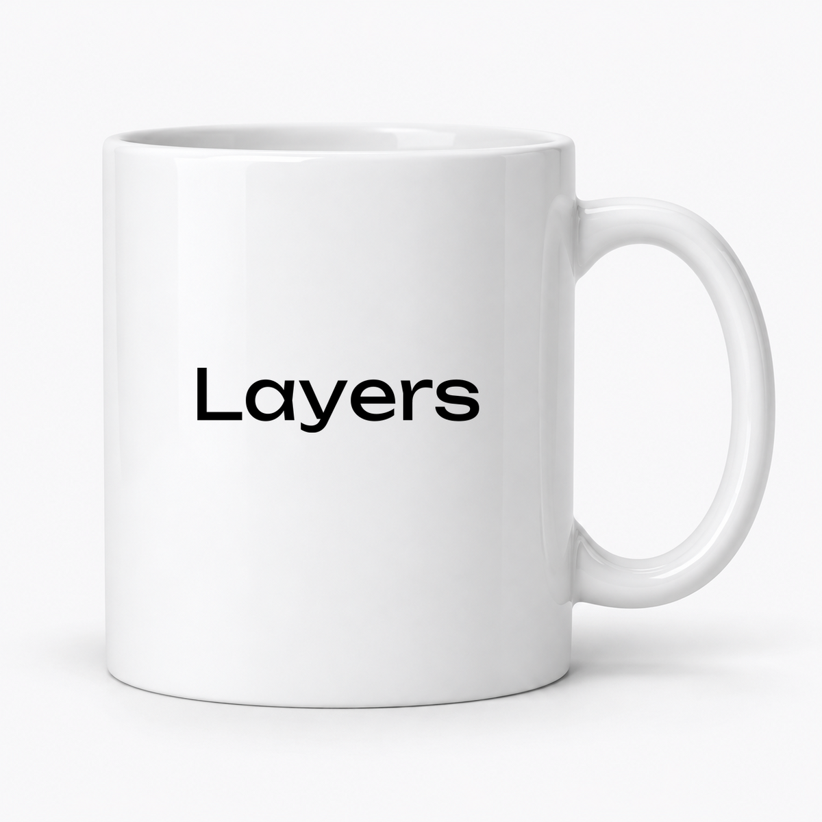 Layers Mug in white