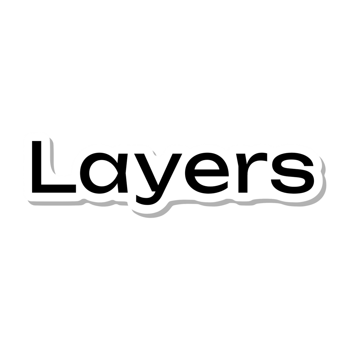 Layers die-cut sticker
