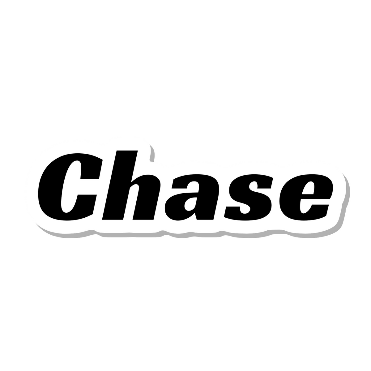 Chase die-cut sticker