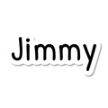 Jimmy die-cut sticker