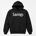 Savings Hoodie in black