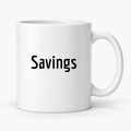 Savings Mug in white