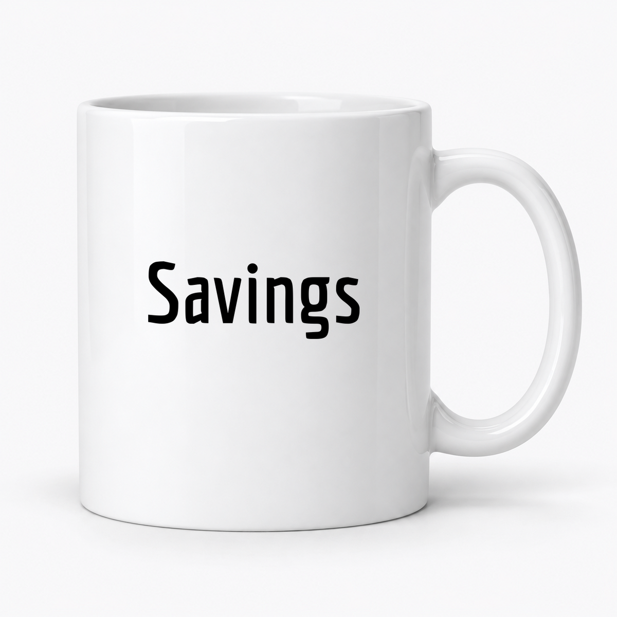 Savings Mug in white