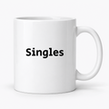 Singles Mug in white