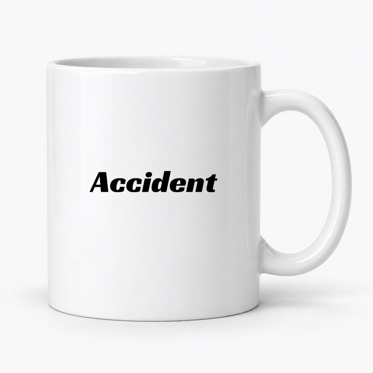 Accident Mug in white